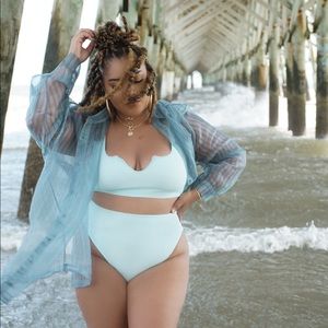 Sheer Organza Button Down Shirt from ASOS